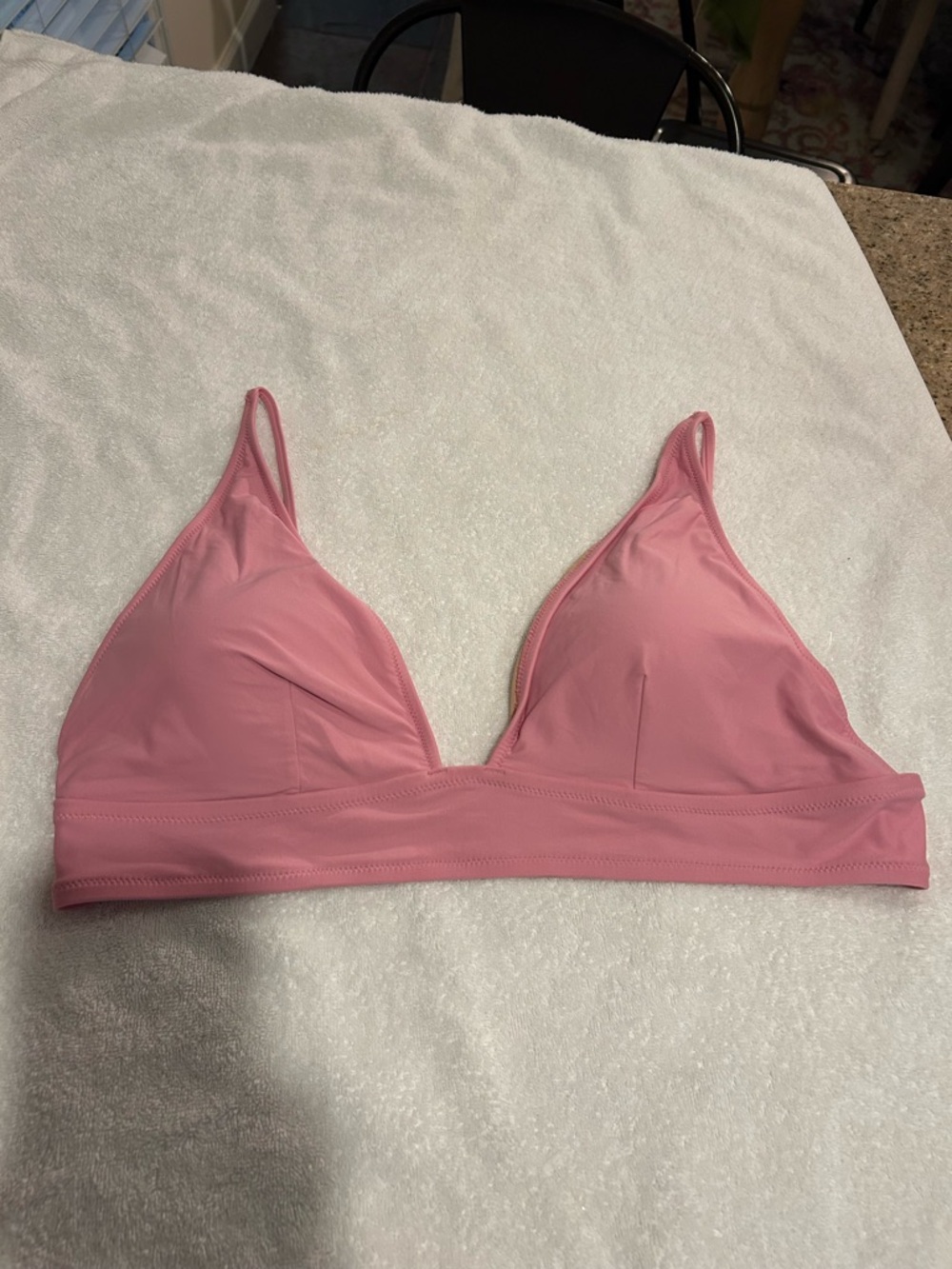 J. Crew Light Pink Triangle Swim Bralette